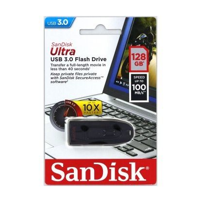Pendrive 128GB SanDisk Cruzer Ultra USB 3.0