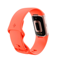 Fitbit Charge 6 Coral (Coral) y Cuerpo de Aluminio Oro Champagne