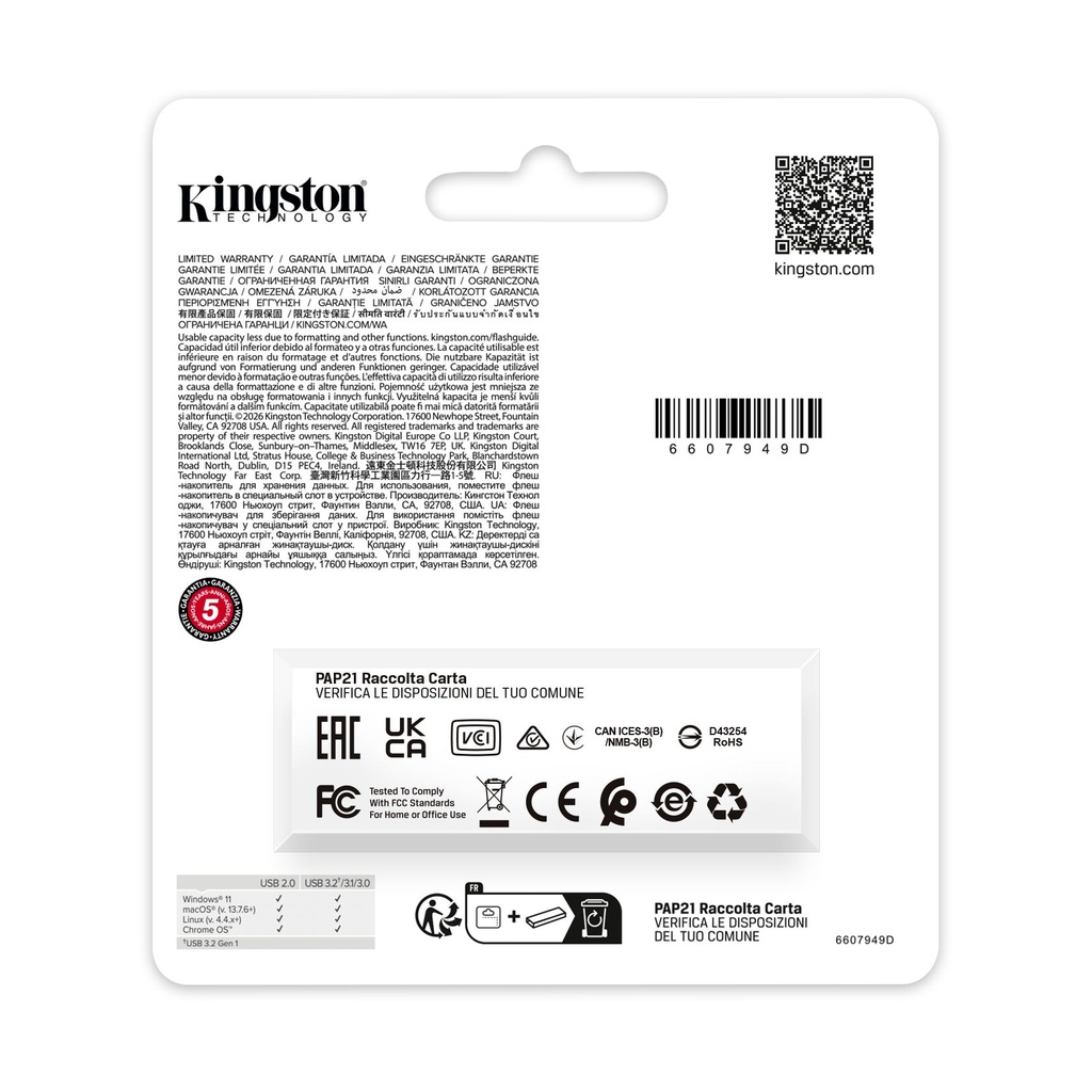 Pendrive 64GB Kingston DataTraveler Exodia S USB 3.2
