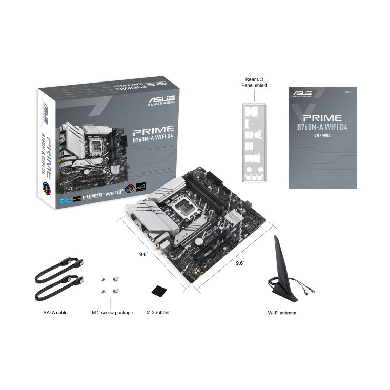 Asus PRIME B760M-A WIFI D4 Socket 1700/ Micro ATX Motherboard