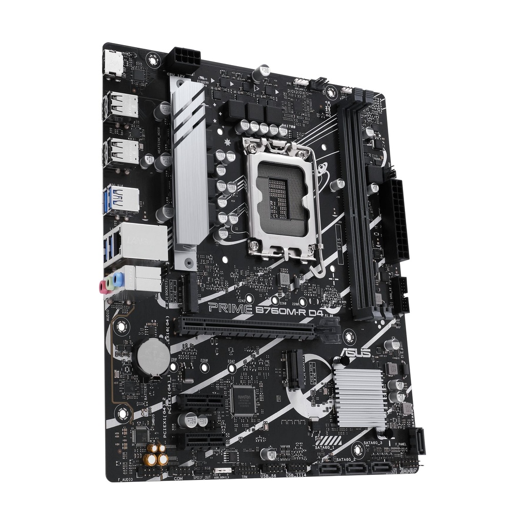 Placa Base Asus PRIME B760M-R D4 Socket 1700/ Micro ATX