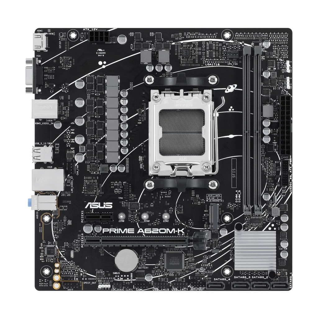Placa Base Asus Prime A620M-K Socket AM5/ Micro ATX