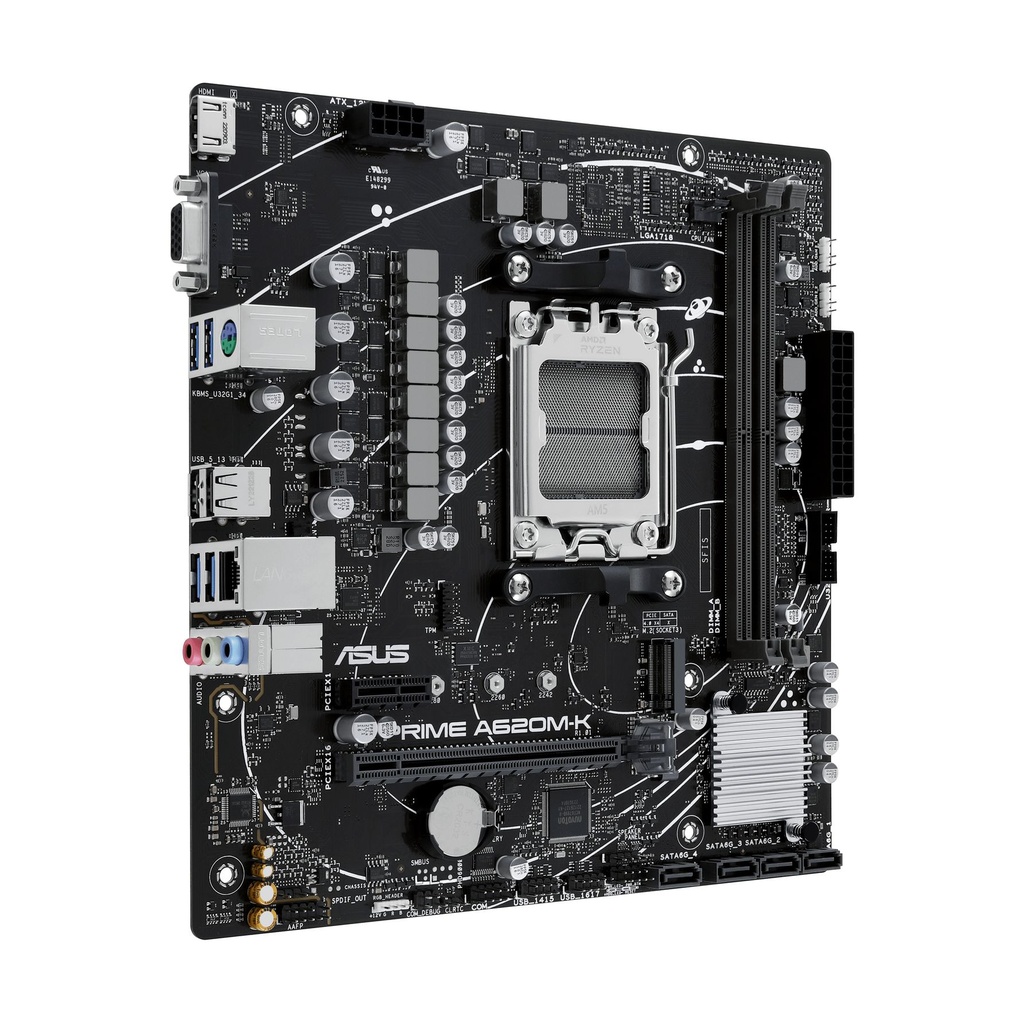 Placa Base Asus Prime A620M-K Socket AM5/ Micro ATX