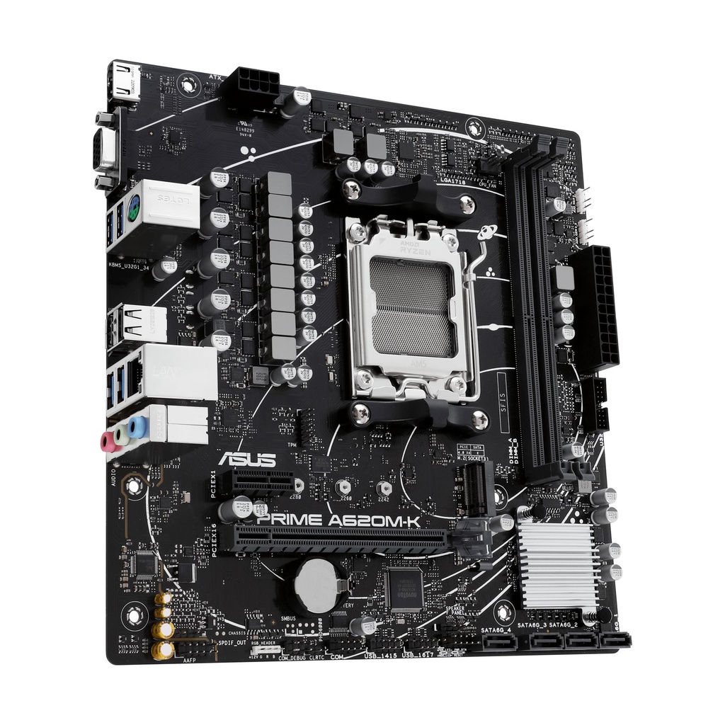 Placa Base Asus Prime A620M-K Socket AM5/ Micro ATX