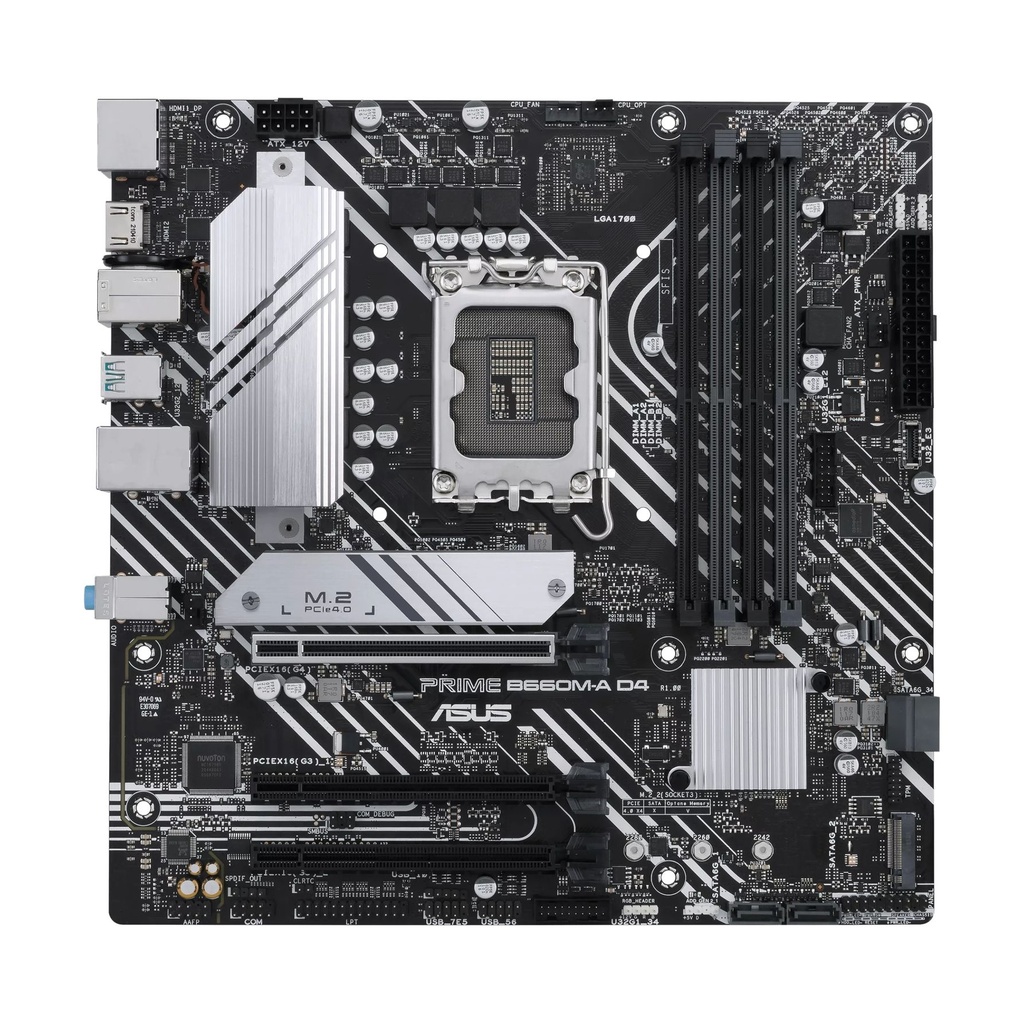 Placa Base Asus Prime B660M-A D4-CSM/ Socket 1700/ Micro ATX
