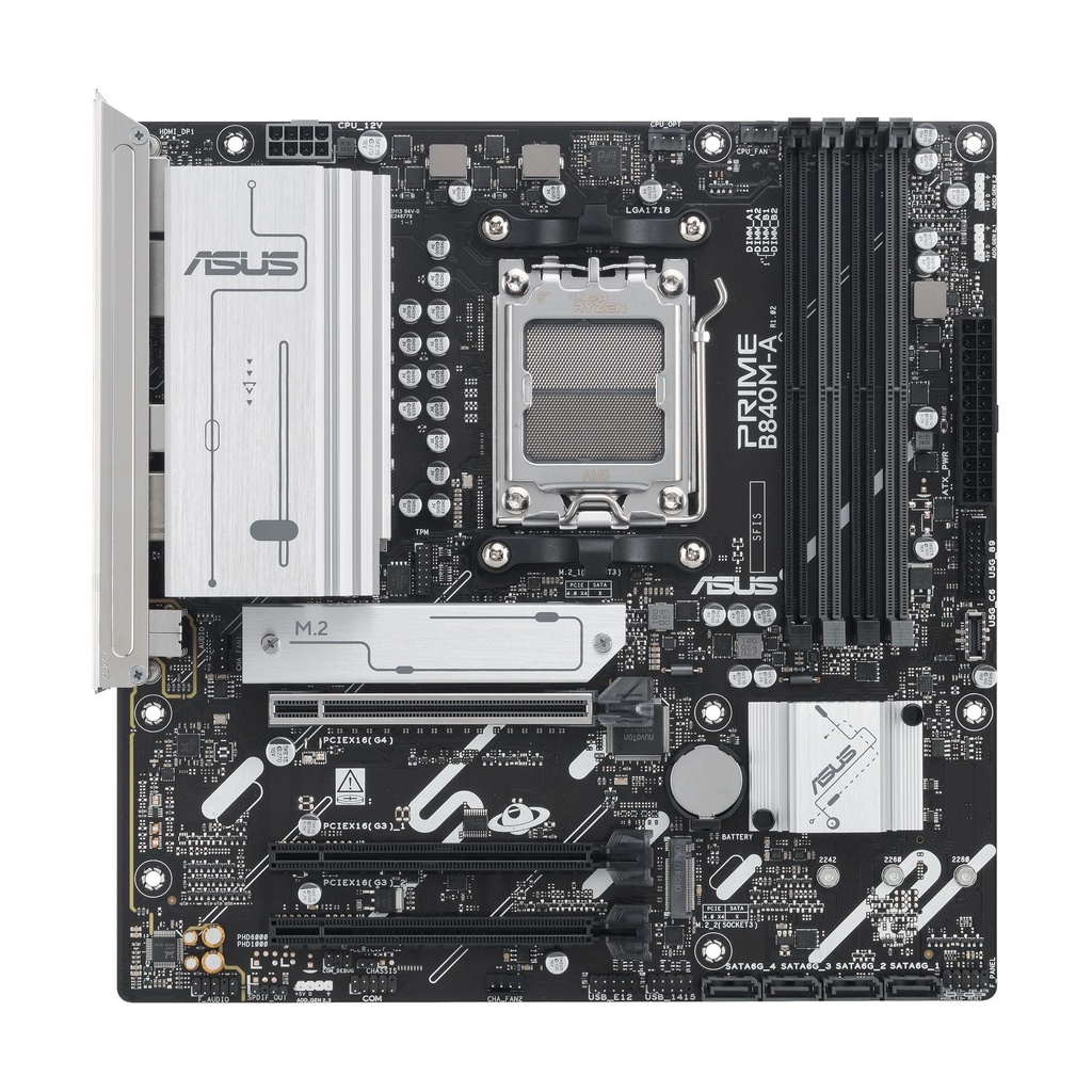 Placa Base Asus Prime B840M-A-CSM Socket AM5/ DDR5/ PCIe 4.0/ Micro ATX