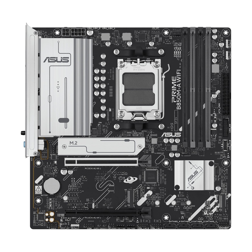 Placa Base Asus Prime B850M-A WIFI Socket AM5/ DDR5/ PCIe 5.0/ Micro ATX