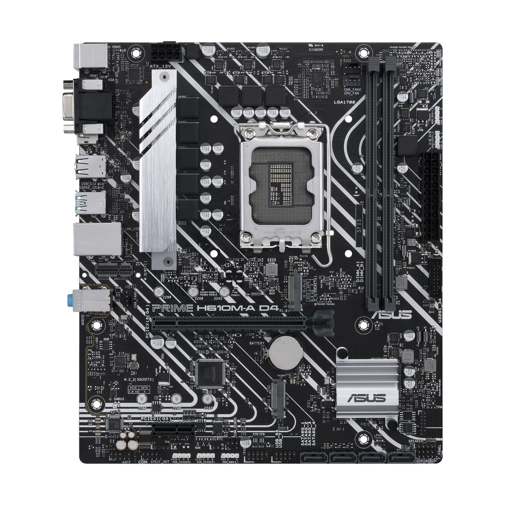 Asus Prime H610M-A D4-CSM Motherboard/ Socket 1700/ Micro ATX