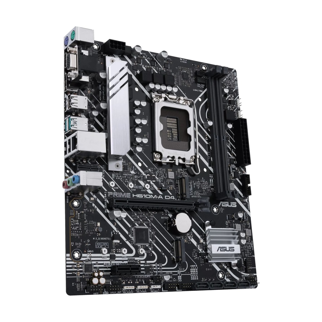 Asus Prime H610M-A D4-CSM Motherboard/ Socket 1700/ Micro ATX