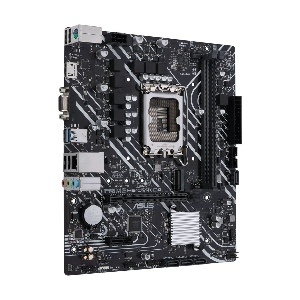 Asus Prime H610M-K D4 Motherboard/ Socket 1700/ Micro ATX
