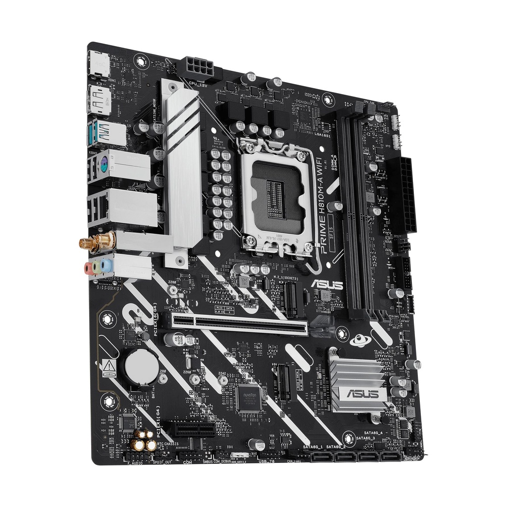 Placa Base Asus Prime H810M-A WIFI Socket 1851/ DDR5/ PCIe 4.0/ Micro ATX