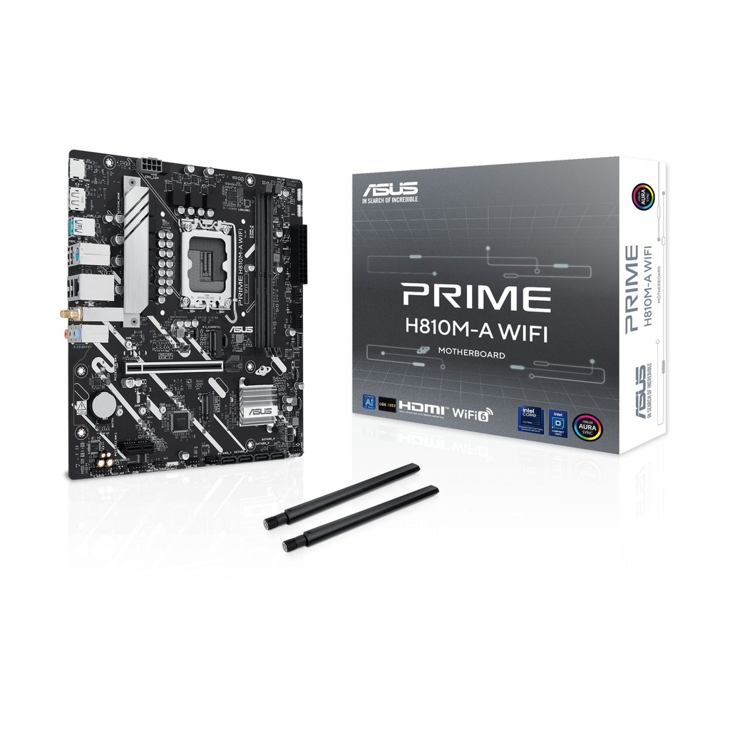 Placa Base Asus Prime H810M-A WIFI Socket 1851/ DDR5/ PCIe 4.0/ Micro ATX