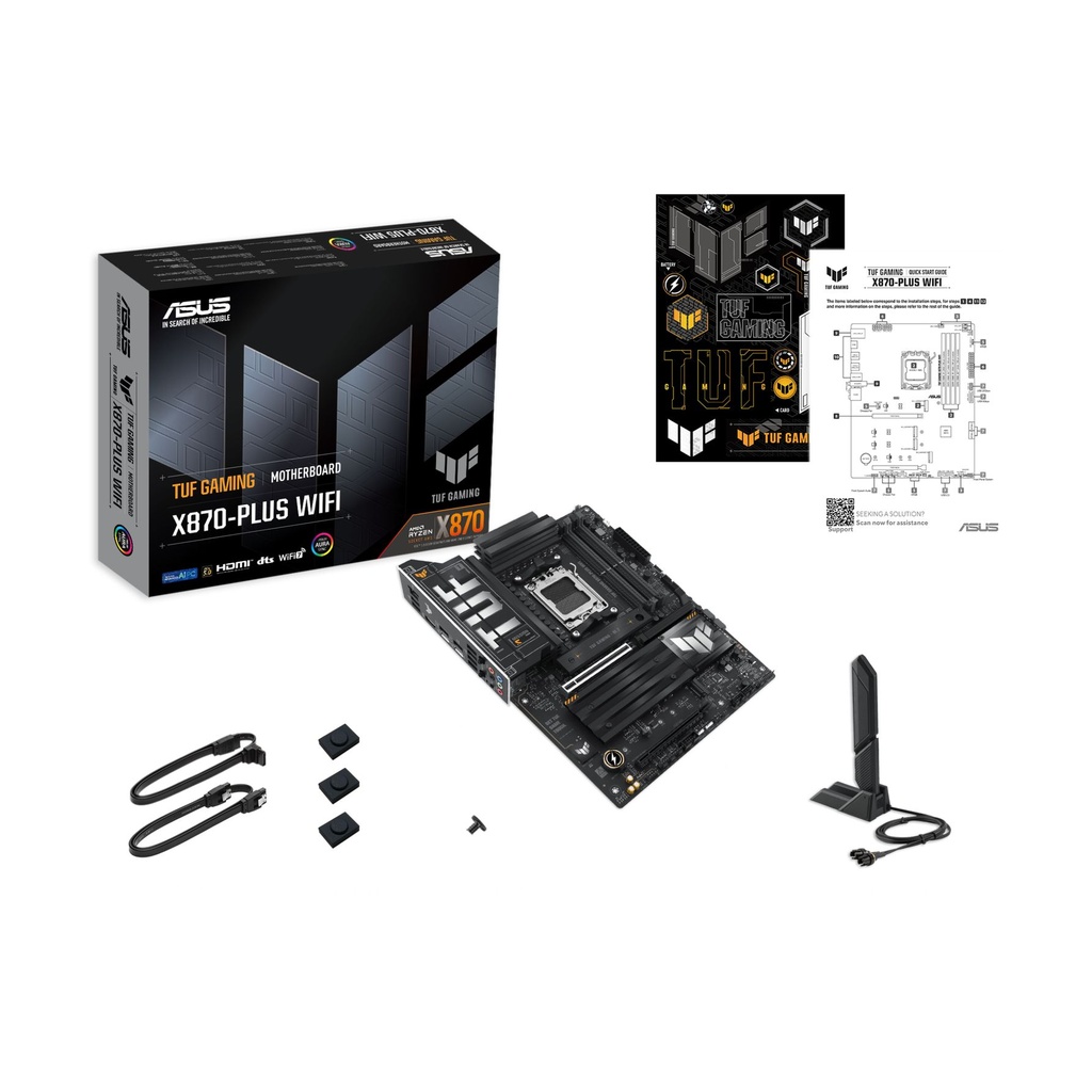 Placa Base Asus TUF GAMING X870-PLUS WIFI/ Socket AM5/ DDR5/ PCIe 5.0