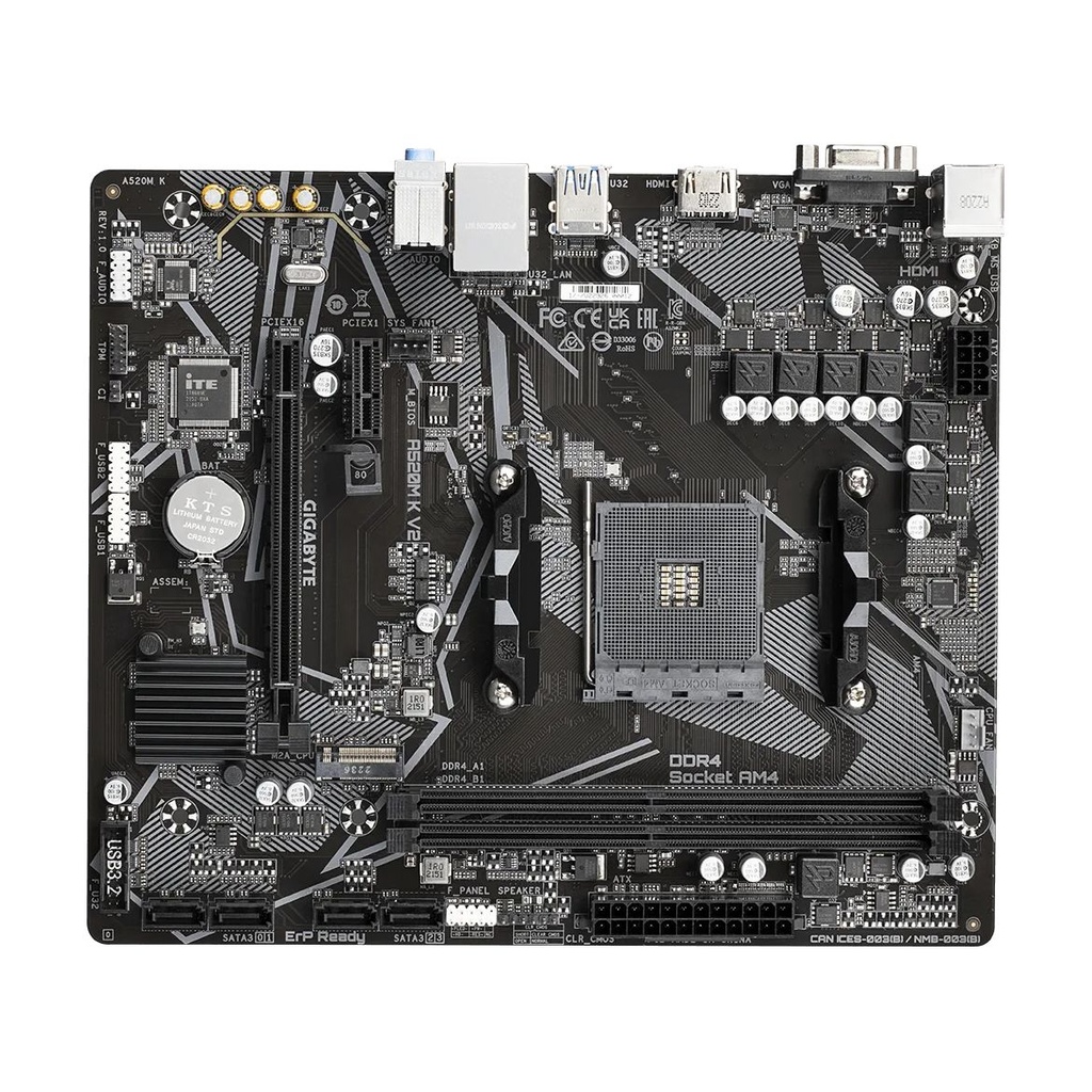 Placa Base Gigabyte A520M K V2 Socket AM4/ Micro ATX