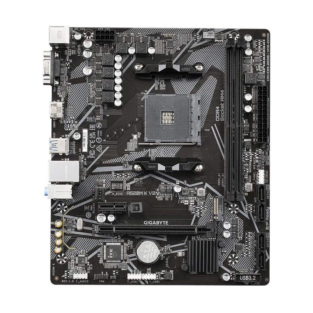 Placa Base Gigabyte A520M K V2 Socket AM4/ Micro ATX