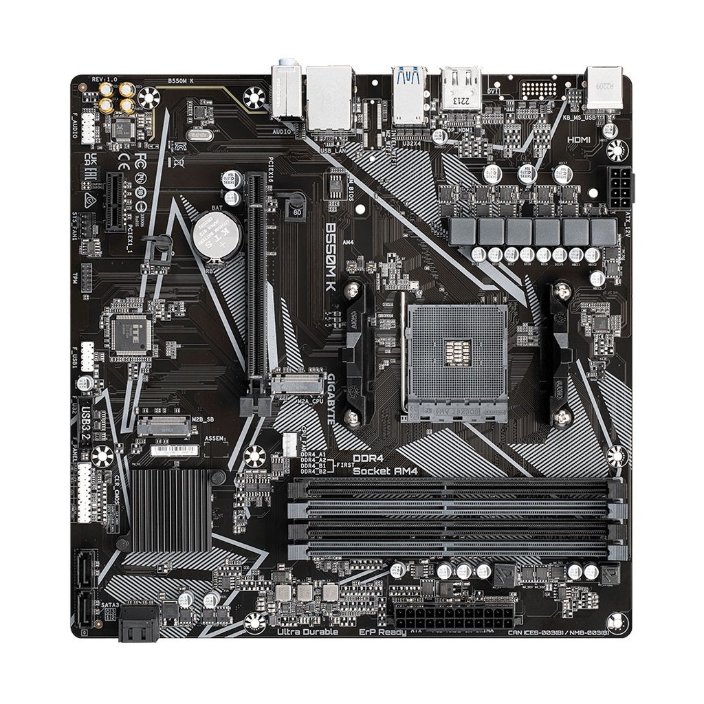 Placa Base Gigabyte B550M K Socket AM4/ Micro ATX