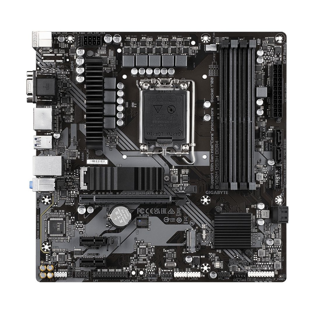 Placa Base Gigabyte B760M DS3H DDR4 Socket 1700/ Micro ATX