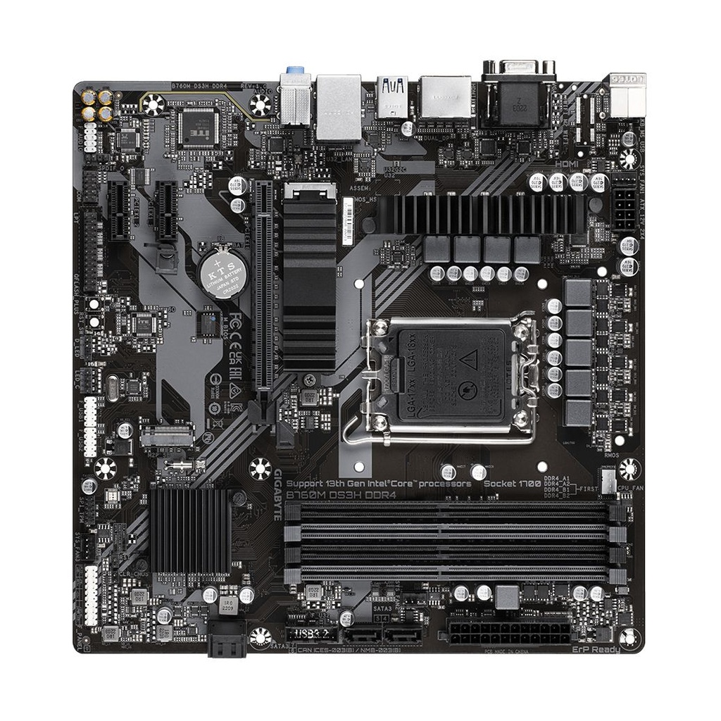 Placa Base Gigabyte B760M DS3H DDR4 Socket 1700/ Micro ATX
