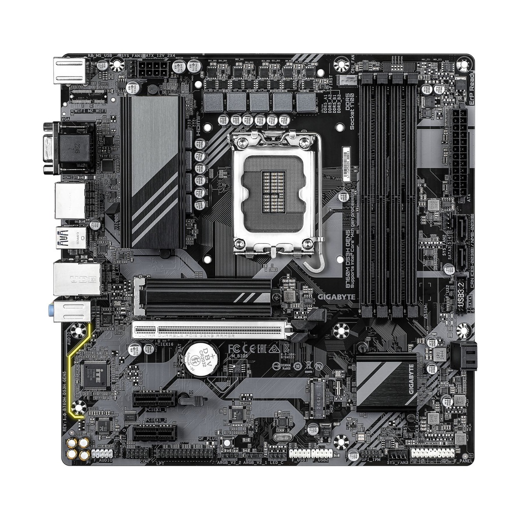 Placa Base Gigabyte B760M DS3H GEN5 Socket 1700/ DDR5/ PCIe 5.0/ Micro ATX
