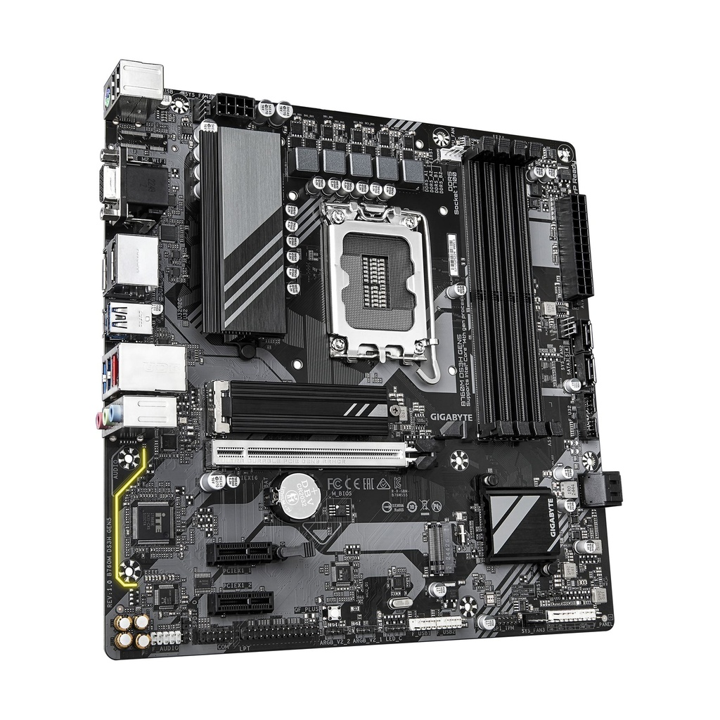 Placa Base Gigabyte B760M DS3H GEN5 Socket 1700/ DDR5/ PCIe 5.0/ Micro ATX