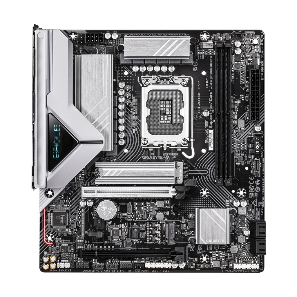 Placa Base Gigabyte B860M EAGLE Socket 1851/ DDR5/ PCIe 5.0/ Micro ATX