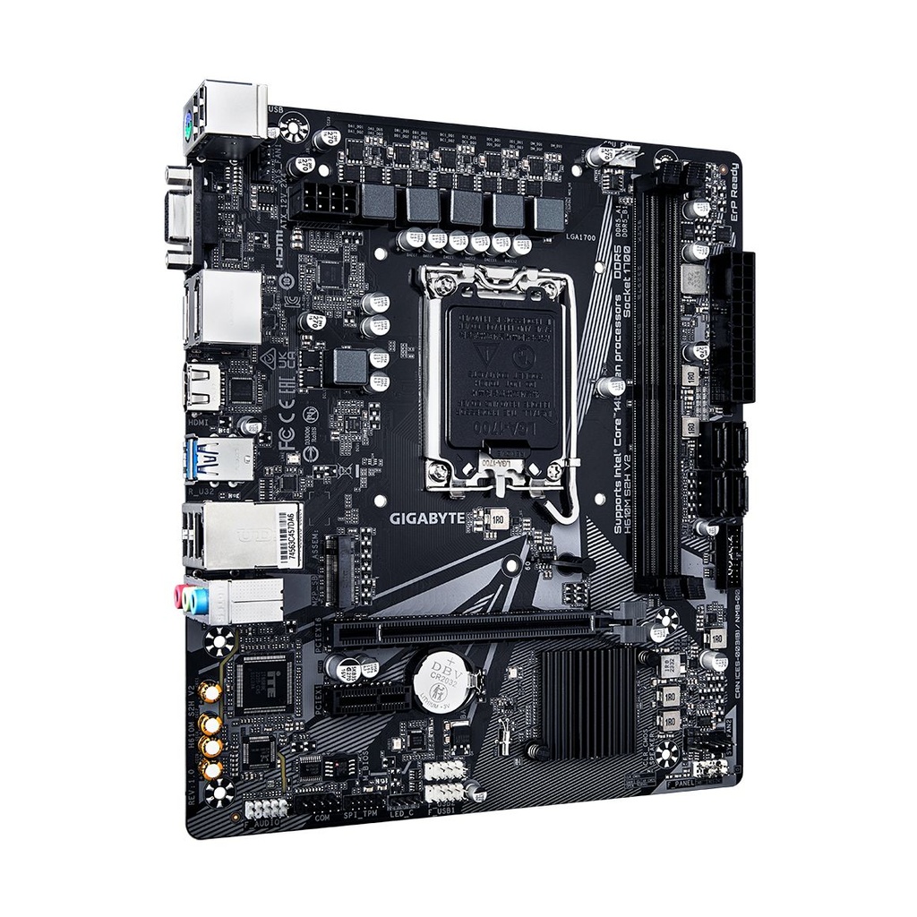 Placa Base Gigabyte H610M S2H V2 Socket 1700/ DDR5/ PCIe 4.0/ Micro ATX