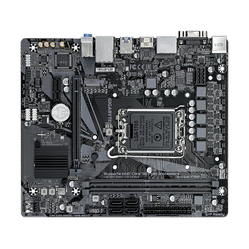 Placa Base Gigabyte H610M S2H V3 DDR4 Socket 1700/ Micro ATX