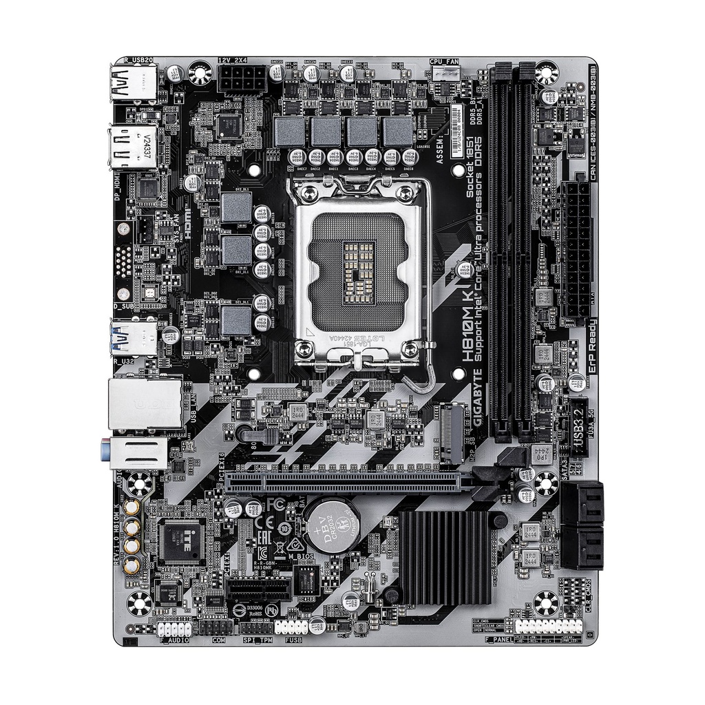 Placa Base Gigabyte H810M K Socket 1851/ DDR5/ PCIe 4.0/ Micro ATX