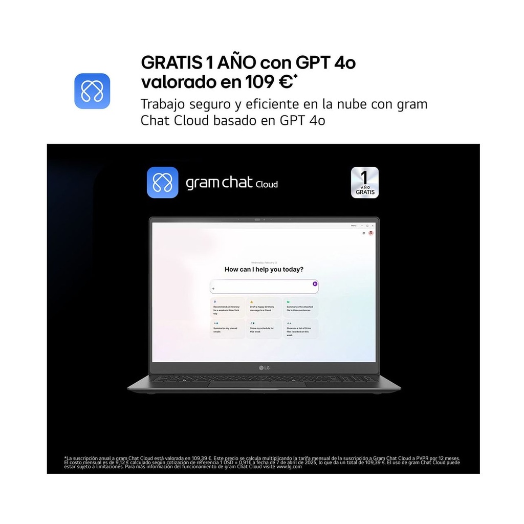 LG Gram 15Z80T-G.AS55B Ryzen AI 5 340/ 16GB/ 512GB SSD/ 15.6"/ Win11 Laptop