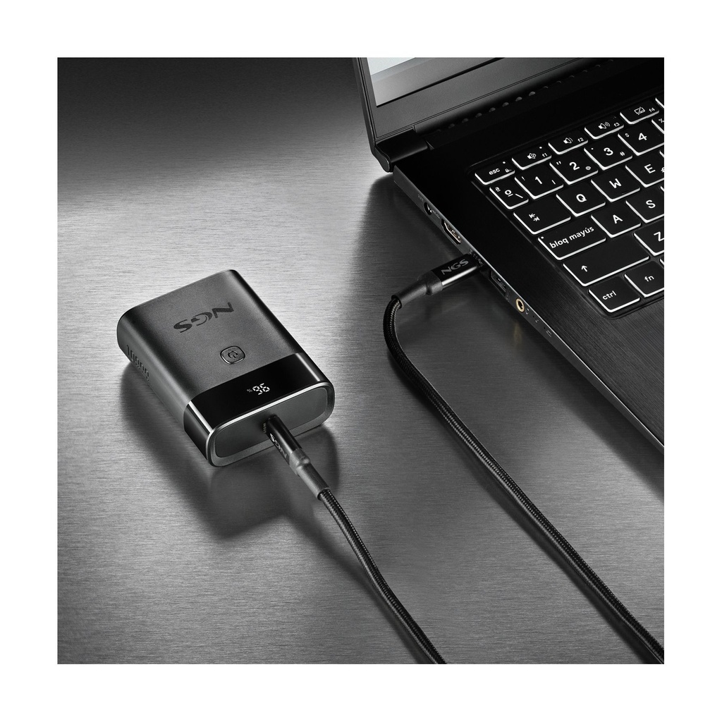Powerbank 10000mAh NGS TWIX10/ 22.5W/ Negra