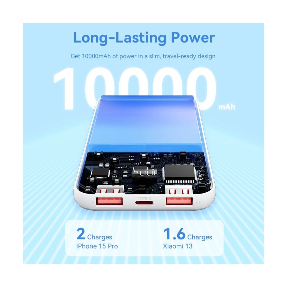Powerbank 10000mAh Vention FHKB0/ 22.5W/ Black
