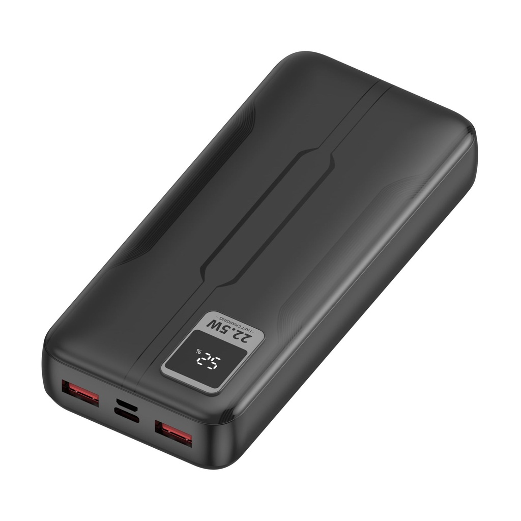 Powerbank 20000mAh Leotec LEPOW20W22K/ 22.5W/ Negra