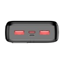 Powerbank 20000mAh Leotec LEPOW20W22K/ 22.5W/ Negra