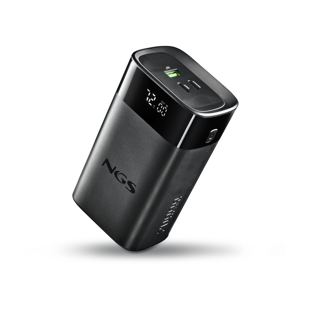 Powerbank 20000mAh NGS TWIX20/ 65W/ Compatible con Portátiles/ Negra