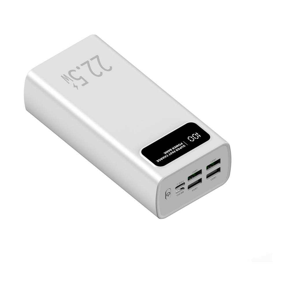 Powerbank 30000mAh Leotec LEPOW30W22W/ 22.5W/ Blanca