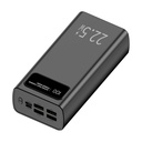 Powerbank 30000mAh Leotec LEPOW30W22W/ 22.5W/ Negra