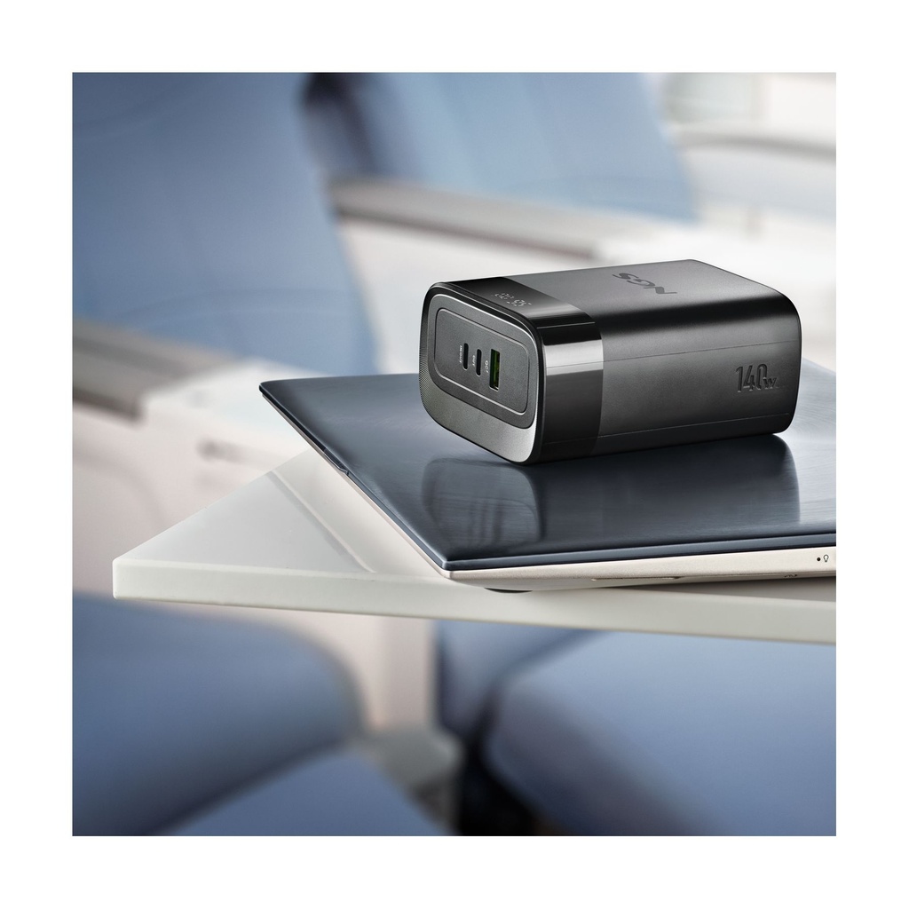 Powerbank 30000mAh NGS TWIX30/ 140W/ Compatible con Portátiles/ Negra