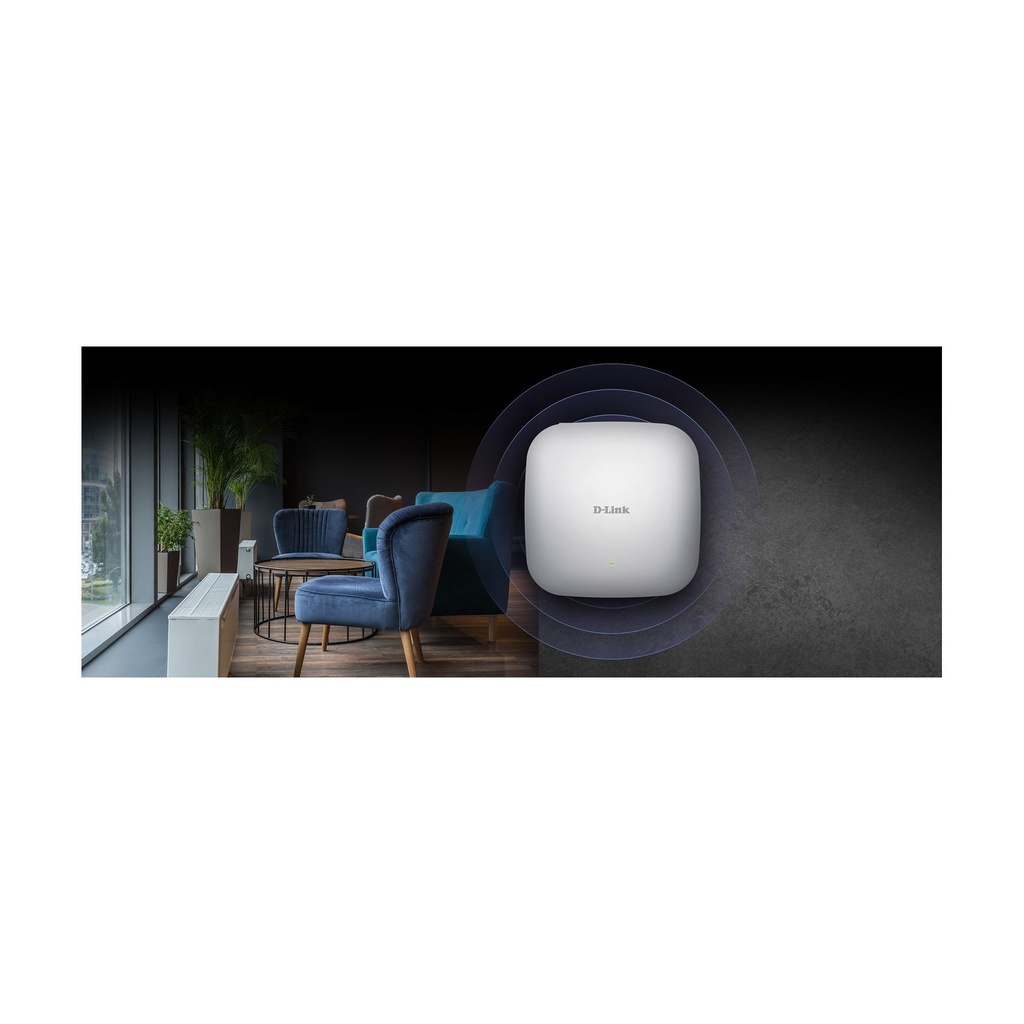 Punto de Acceso Inalámbrico D-Link DAP-X2810 PoE/ 1800Mbps/ 2.4GHz 5GHz/ Antenas de 4.3dBi/ WiFi 802.11ax/ac/n/b/g