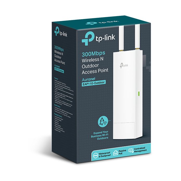 Punto de Acceso Inalámbrico TP-Link Omada EAP110 PoE 300Mbps/ 2.4GHz/ Antenas de 5dBi/ WiFi 802.11n/b/g