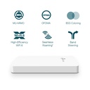 Punto de Acceso Inalámbrico TP-Link Omada EAP615-WALL/ WiFi 6/ PoE/ 1800Mbps/ 2.4GHz 5GHz/ Antenas de 4dBi/ WiFi 802.11 ax/ac/a/n/b/g 802.3af/at