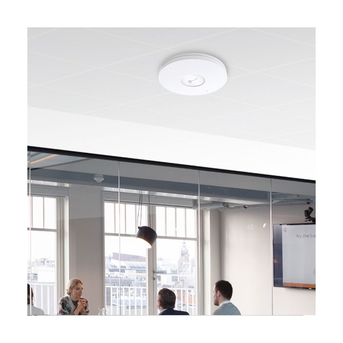 Punto de Acceso Inalámbrico TP-Link Omada EAP670/ WiFi 6/ PoE+/ 5378Mbps/ 2.4GHz 5GHz/ Antenas de 5dBi/ WiFi 802.11 ax/ac/a/n/b/g