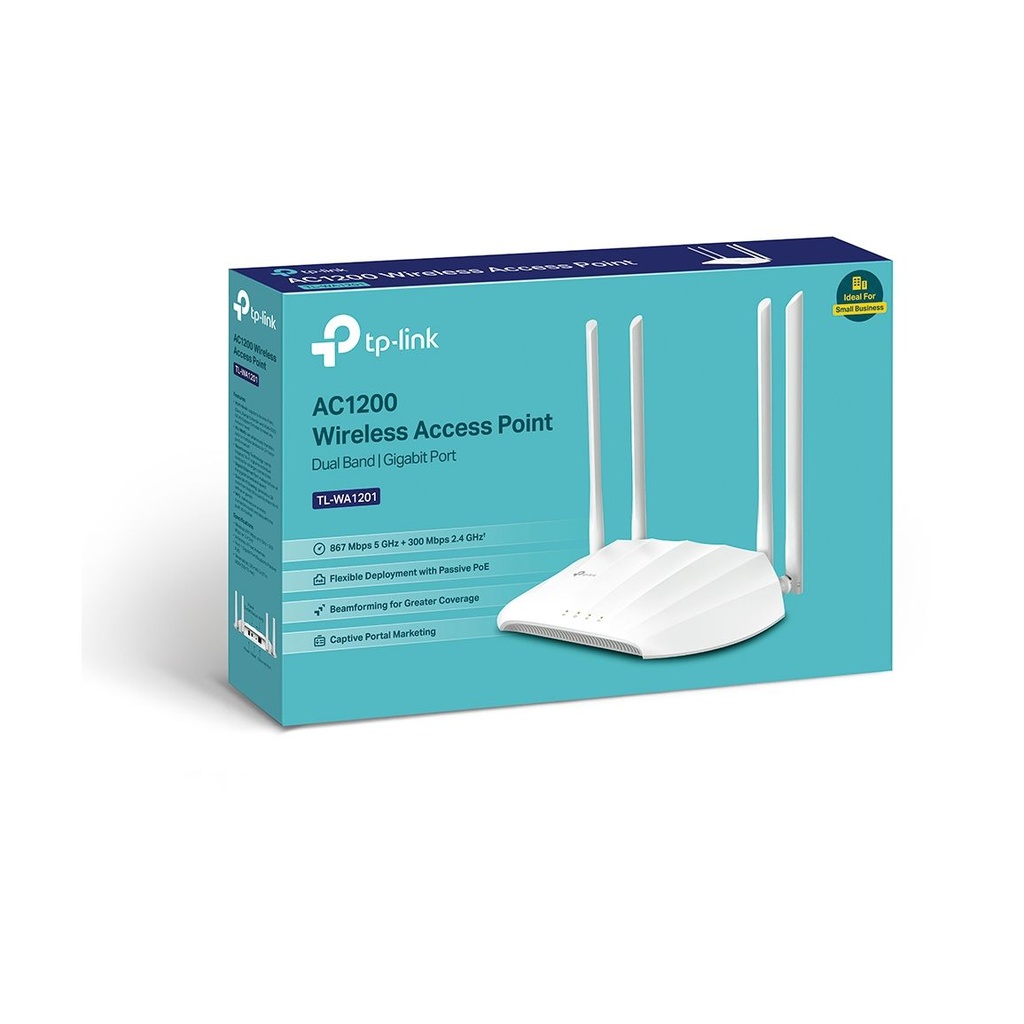 Punto de Acceso Inalámbrico TP-Link TL-WA1201 PoE 1200Mbps/ 2.4GHz 5GHz/ WiFi 802.11b/g/n - 802.11ac/n/a