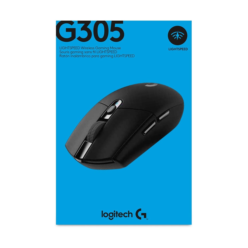 Ratón Gaming Inalámbrico Logitech G305 Lightspeed/ Hasta 12000 DPI/ Negro