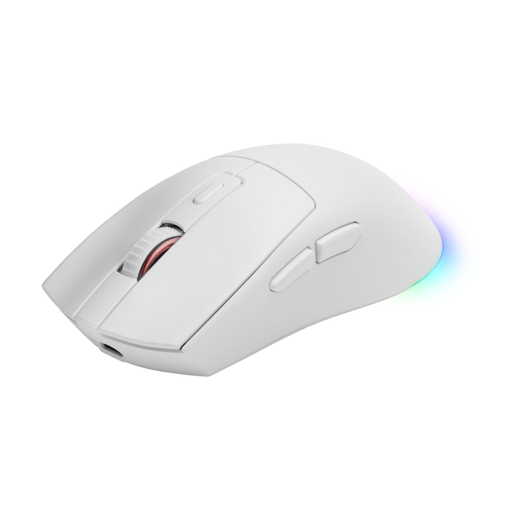 Mars Gaming MM-T3 Wireless Gaming Mouse / Rechargeable Battery / Up to 14400 DPI / White