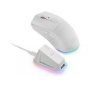 Mars Gaming MM-T3 Wireless Gaming Mouse / Rechargeable Battery / Up to 14400 DPI / White