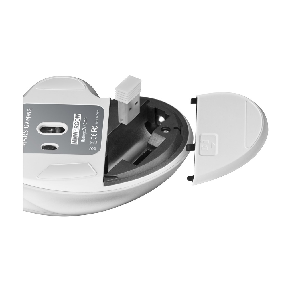 Mars Gaming MMWERGO Wireless Gaming Mouse / Up to 3200 DPI / White