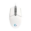 Logitech G102 Lightsync Gaming Mouse / Up to 8000 DPI / White