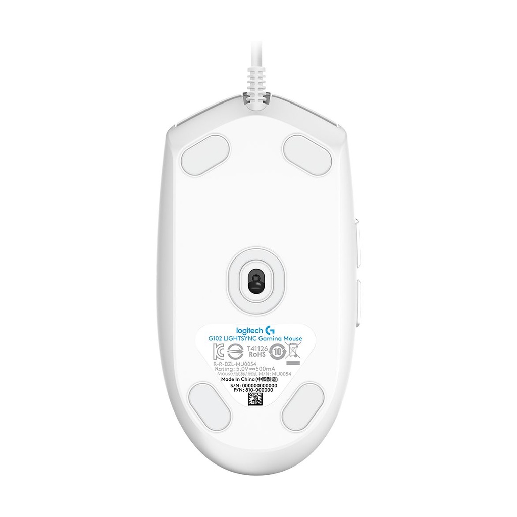 Logitech G102 Lightsync Gaming Mouse / Up to 8000 DPI / White