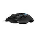 Ratón Gaming Logitech G502 Hero/ Hasta 25600 DPI/ Negro