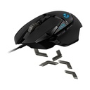 Ratón Gaming Logitech G502 Hero/ Hasta 25600 DPI/ Negro